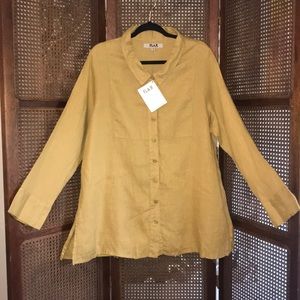 New! Flax 2- Piece Linen Set